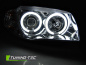 Preview: CCFL Angel Eyes Scheinwerfer für BMW 1er E81, E82, E87, E88 04-11 chrom